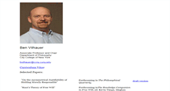 Desktop Screenshot of benvilhauer.com